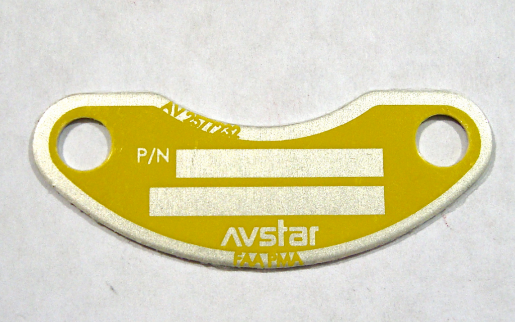 AV2577232 Plate - Identification - Yellow